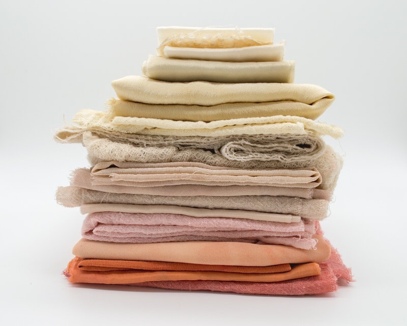 stack of folded linen